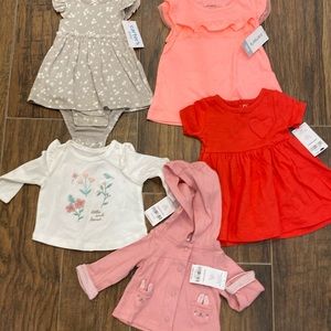 NWT Carter’s baby girl lot | size NB/ 3m /18m